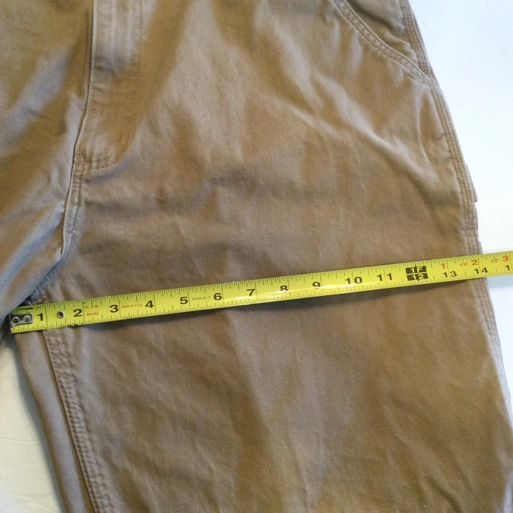 Carhartt Relaxed Fit Twill Utility Work Pant Dark Khaki Size W42 L34